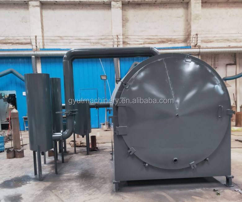 Horno de carbonización de troncos de madera con 2.4CBM Volumen efectivo de 30 a 50 kg de leña por vez