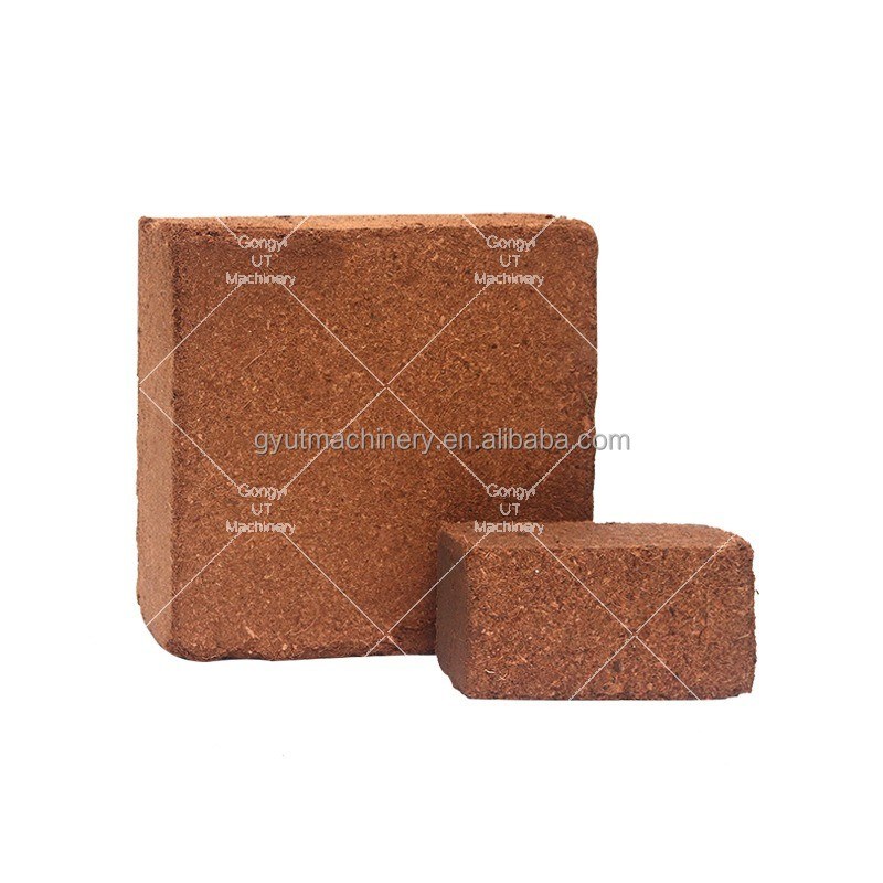 Máquinas de fabricación de bloques de turba de coco para animales con accionamiento eléctrico Sistema de producción de ropa de cama