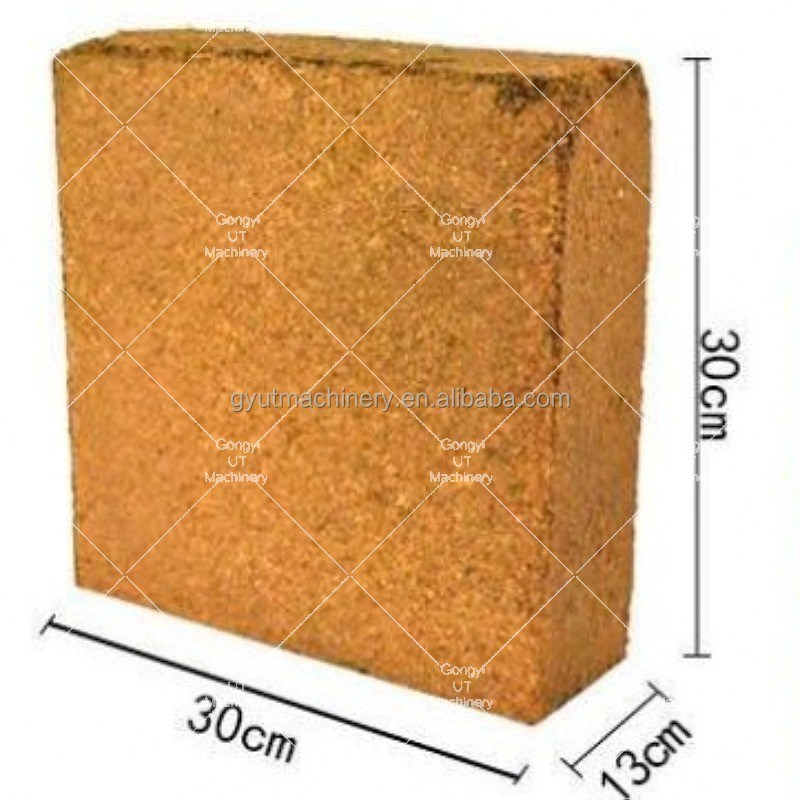 3500 KG Capacidad máquina de prensado de ladrillos de coco de coco para baldosas tamaño 600 * 400 * 300 mm