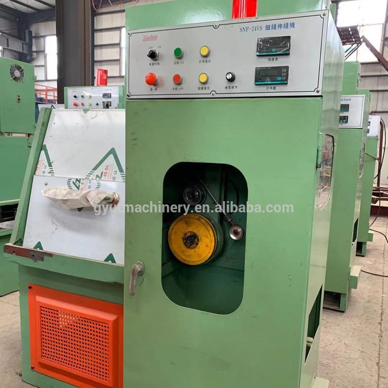 Máquina de dibujo de alambre de acero bajo en carbono con recubrimiento de carburo de tungsteno y motor de 7.5kw