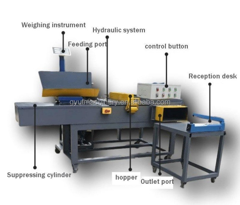 Máquina de embalaje de prensas eléctricas de 5 kg 10 kg 15 kg con toallas limpiadoras de trapo y polvo