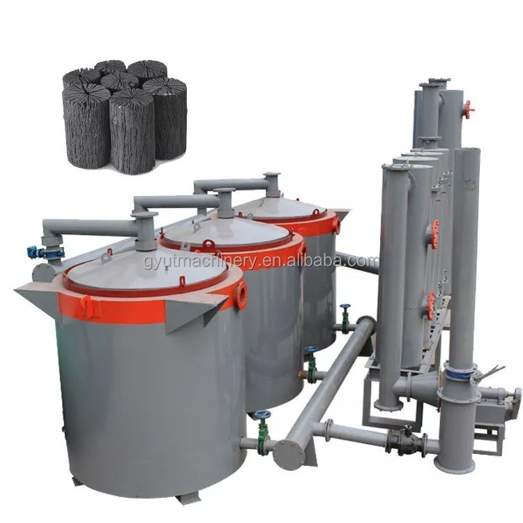 Horno de carbonización de troncos de madera con 2.4CBM Volumen efectivo de 30 a 50 kg de leña por vez