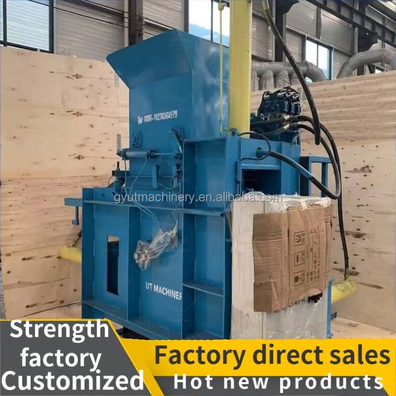 Maquina de embalaje de compresión para afeitar madera 2100 KG Maquina de embalaje horizontal de aserrín con gran