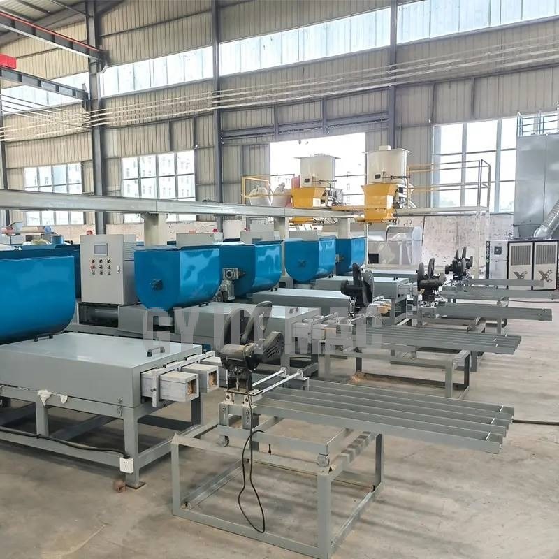 Máquina de prensado en caliente de astillas de madera para la fabricación de mangos de madera