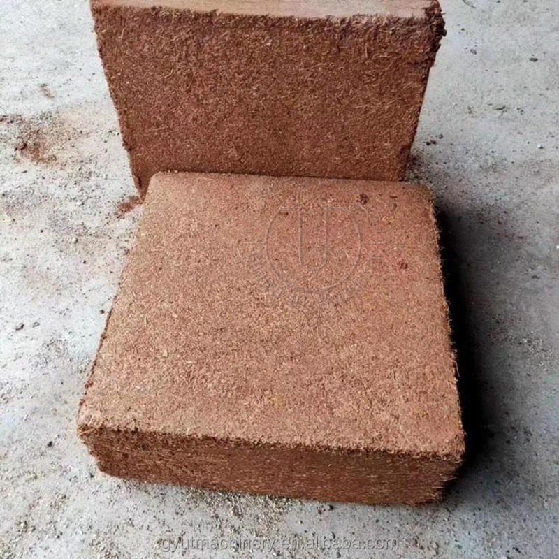 120-150 Bloques por hora Máquina hidráulica para hacer bloques de turba de coco para bloques de 5 kg Prensa