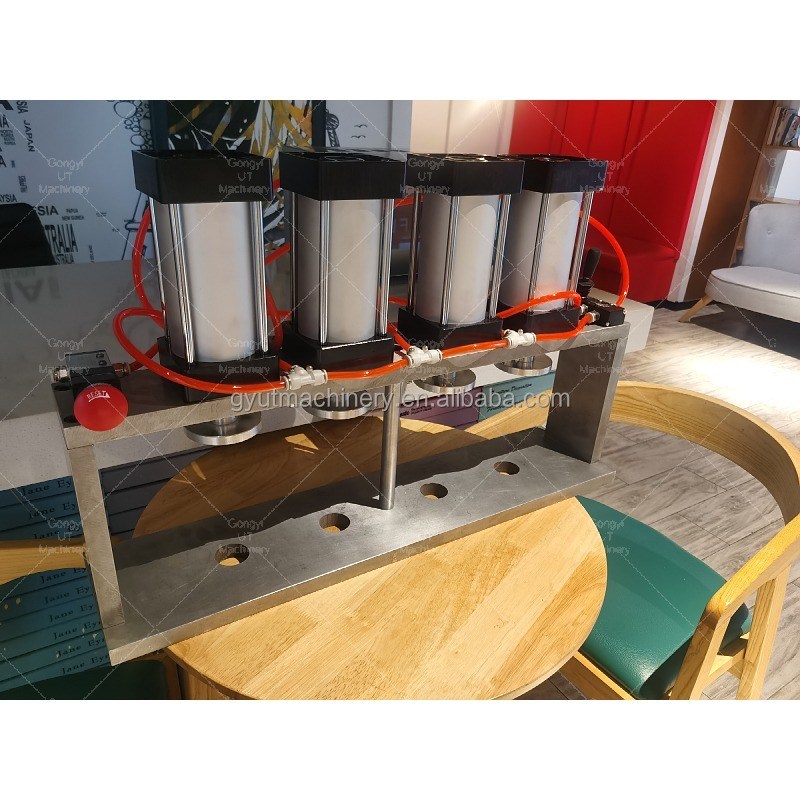 Fácil de operar máquina de prensa de bolas de baño neumática manual con repuestos gratuitos