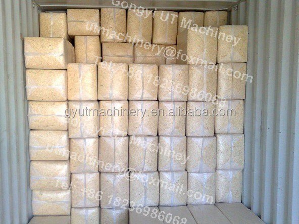 Máquina de embalaje de hojas de madera de alto rendimiento para lecho de caballos