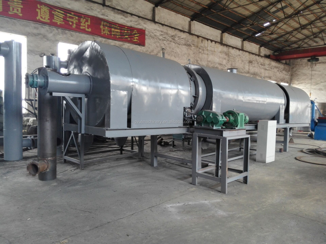 Estufas de carbonización de biocarbono multifunción de 15kw para hacer carbón de barbacoa con troncos de madera