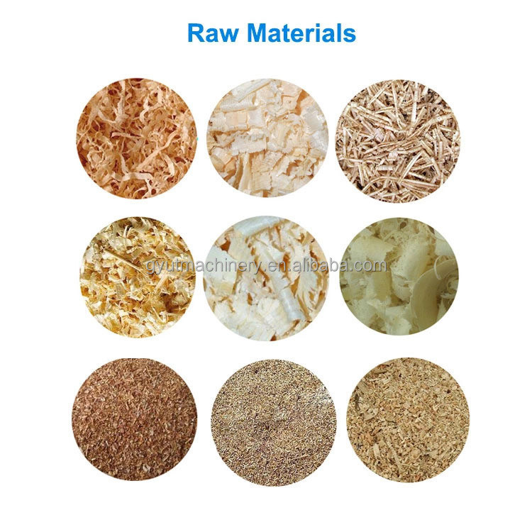 Proceso de trabajo de la madera Cortador totalmente automático para la máquina de extrusión de bloques de madera comprimida en caliente
