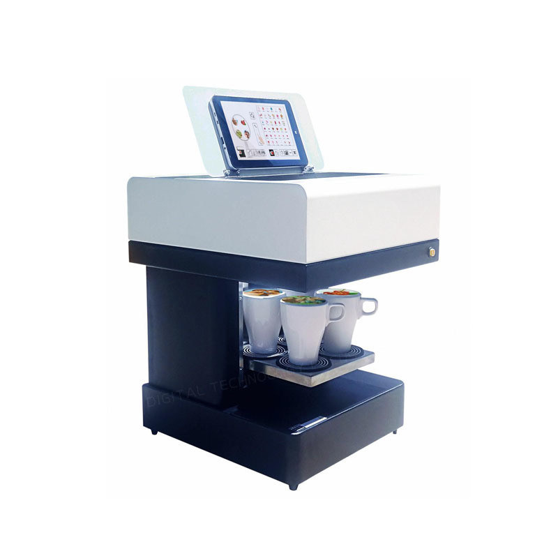 Impresora de inyección de tinta CMYK de 4 colores para bricolaje Impresión de café alimentos rosa y flores a un precio asequible