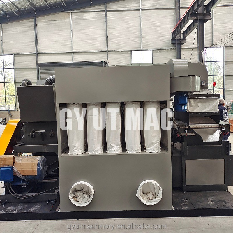 Cable de chatarra triturador de granulador de separador de alambre de cobre línea de máquina de reciclaje para 2000L/H