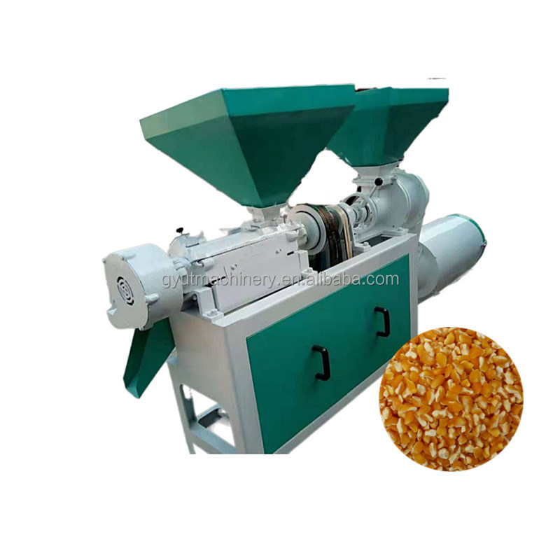 Máquina para hacer granos de maíz de gran tamaño Máquina de molienda de maíz de pequeño tamaño para una operación fácil
