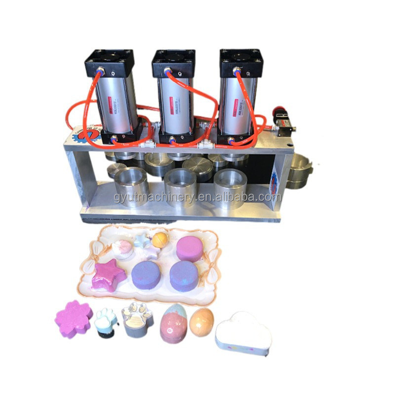 Maquinaria hecha a mano para baños de bolas de sal con capacidad de 240-720pcs Prensa de bombas de baño neumática