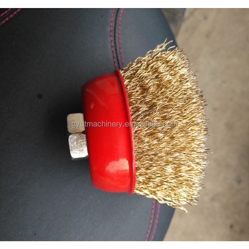 Máquina de fabricación de cepillos de alambre trenzado CNC de 24v de motor continuo para cepillos de ruedas de alambre roscado