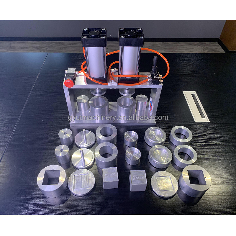 Fácil de operar 2 molde bombas de baño pequeñas Presión máquina para hacer polvo cosmético
