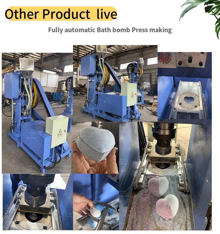 Máquina de prensa de bolas de burbujas manual para tiendas de ropa Producción de bombas de baño hechas a medida