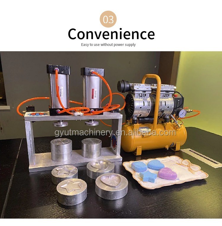 Máquina de presionar bombas de baño para niños con forma de doble prensa y molde de juguete personalizado