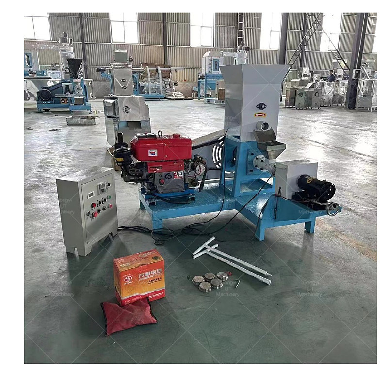 Trabajo automático 400-500KG/H máquina de pellets flotante comercial para alimentos para peces para mascotas