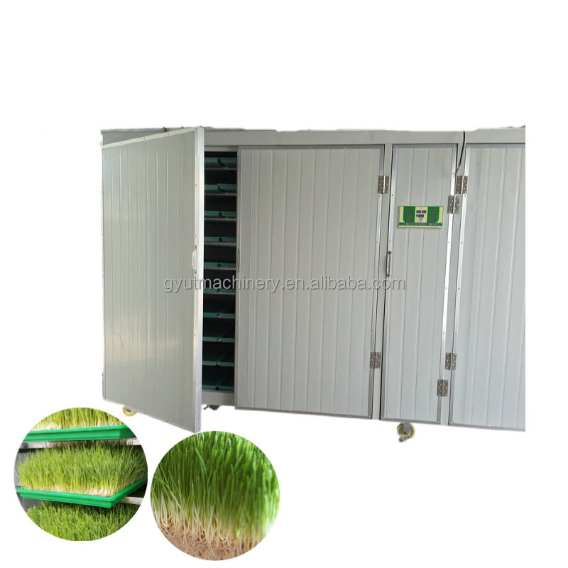 Contenedor compacto de tipo hidropónico de forraje de cebada sala de cultivo para el tamaño óptimo de la caja de brotes